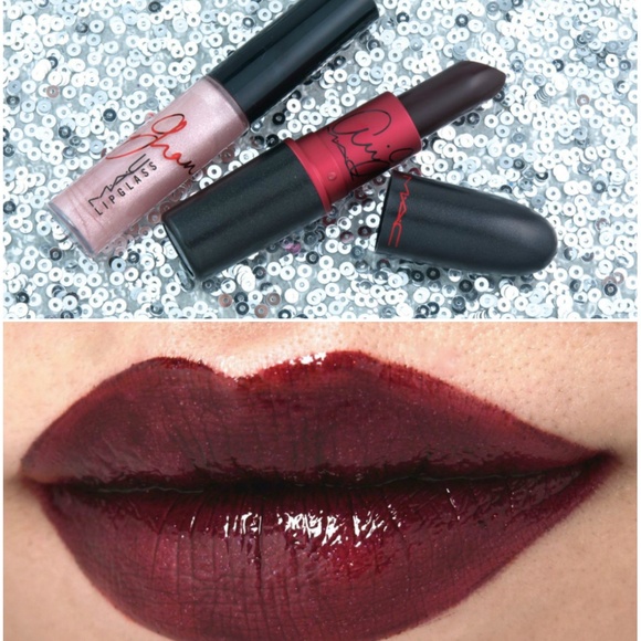 MAC Viva Glam Ariana Grande Lipstick + Lipglass + Cosmetic Bag - Picture 2 of 5